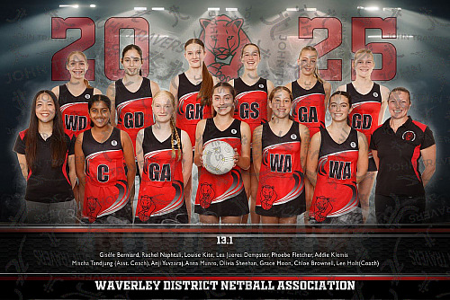 2025 WDNA Netball Team 13.1